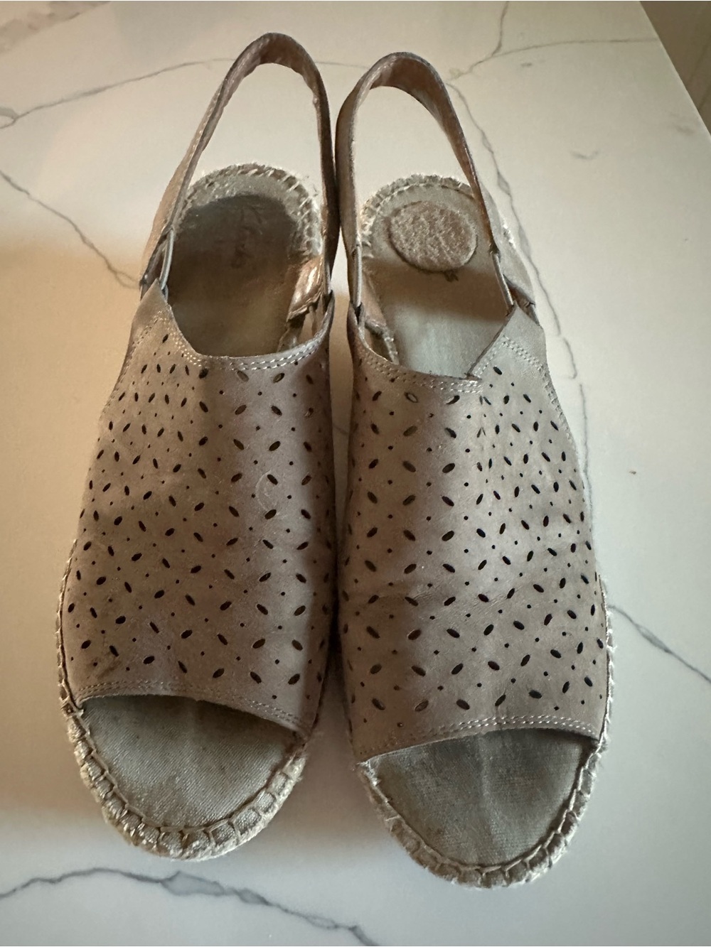 Clark’s Women's Open-Toe Slingback Espadrille - Taupe